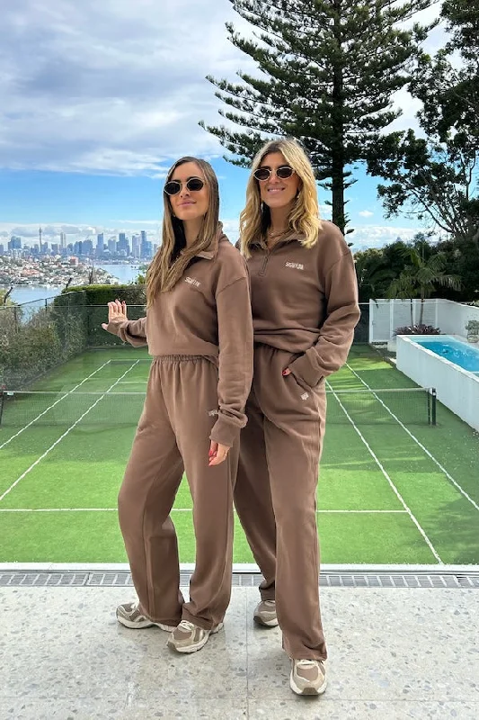 Savings Bonanza Olsen Straight Leg Pant Brown