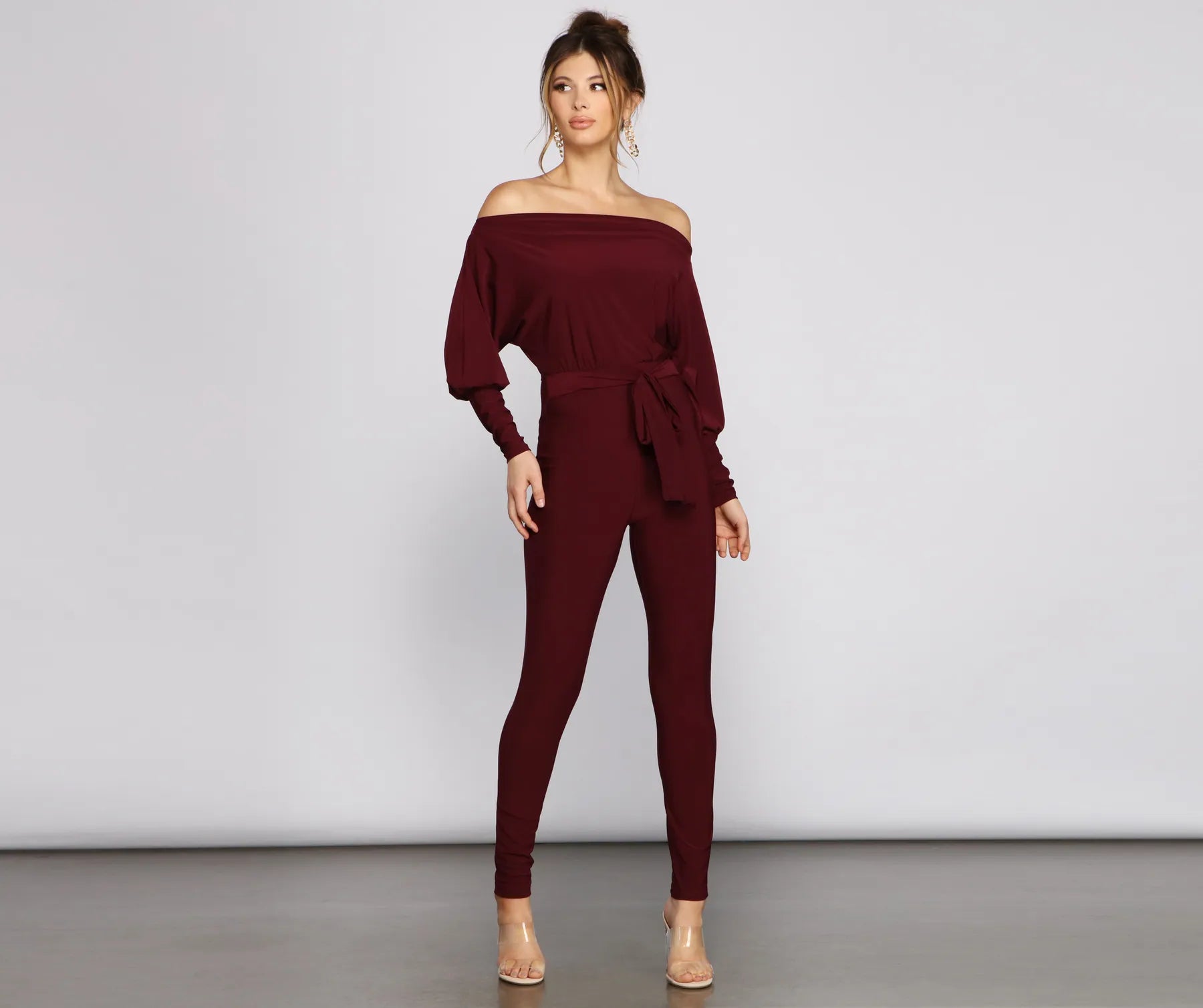 Shop and Save Classically Chic Boat Neck Catsuit