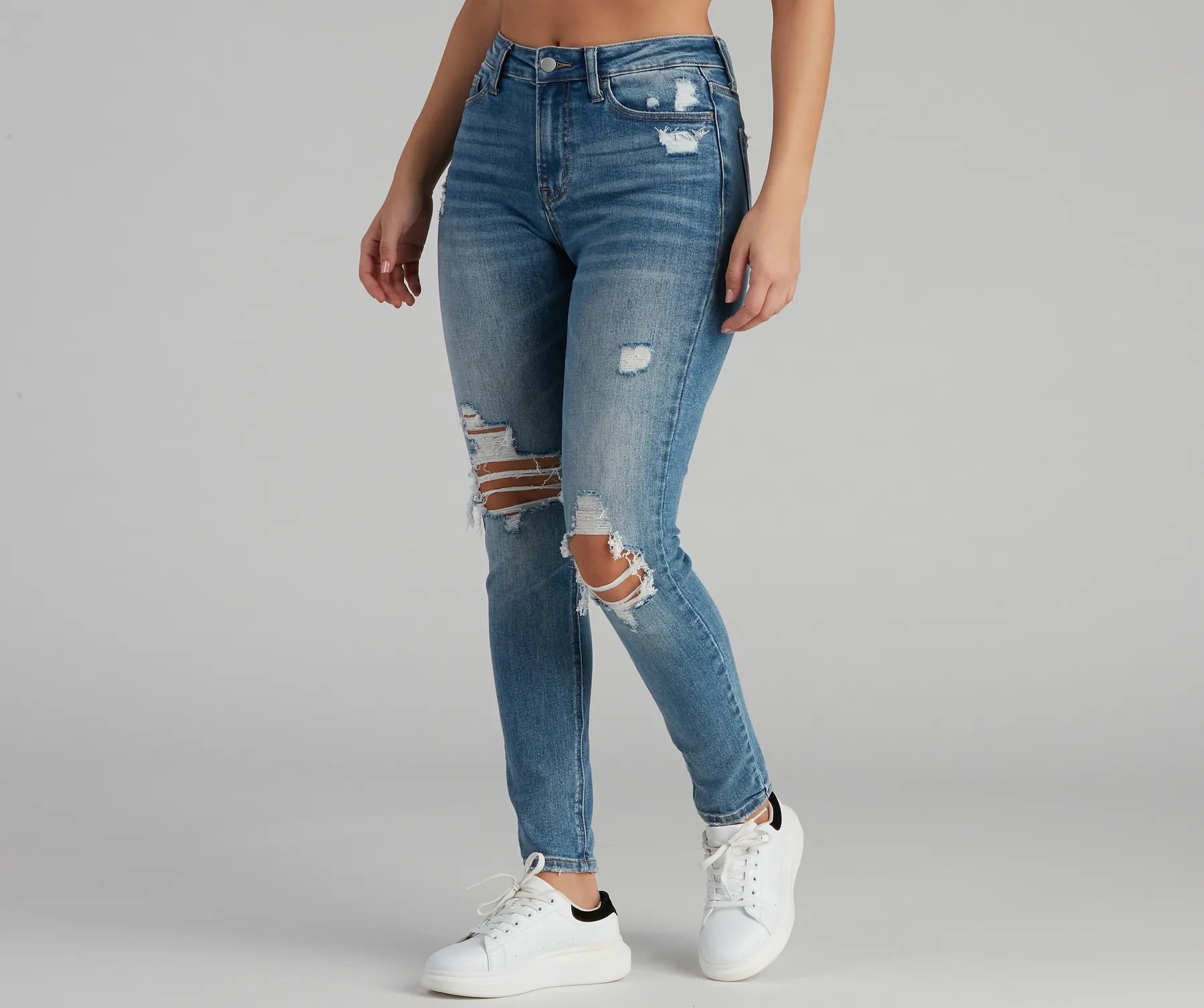 The Best Prices Harper Mid-Rise Skinny Jeans by Windsor Denim