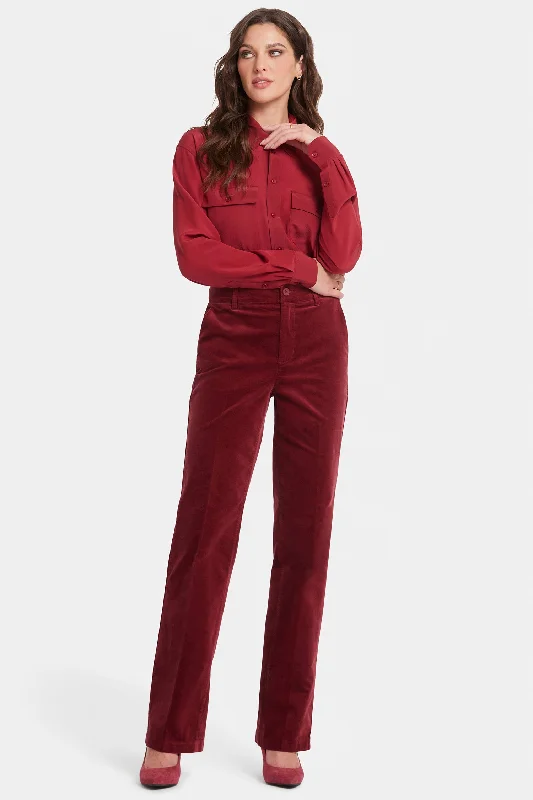 Final Markdown Straight Trouser Pants - Wild Currant