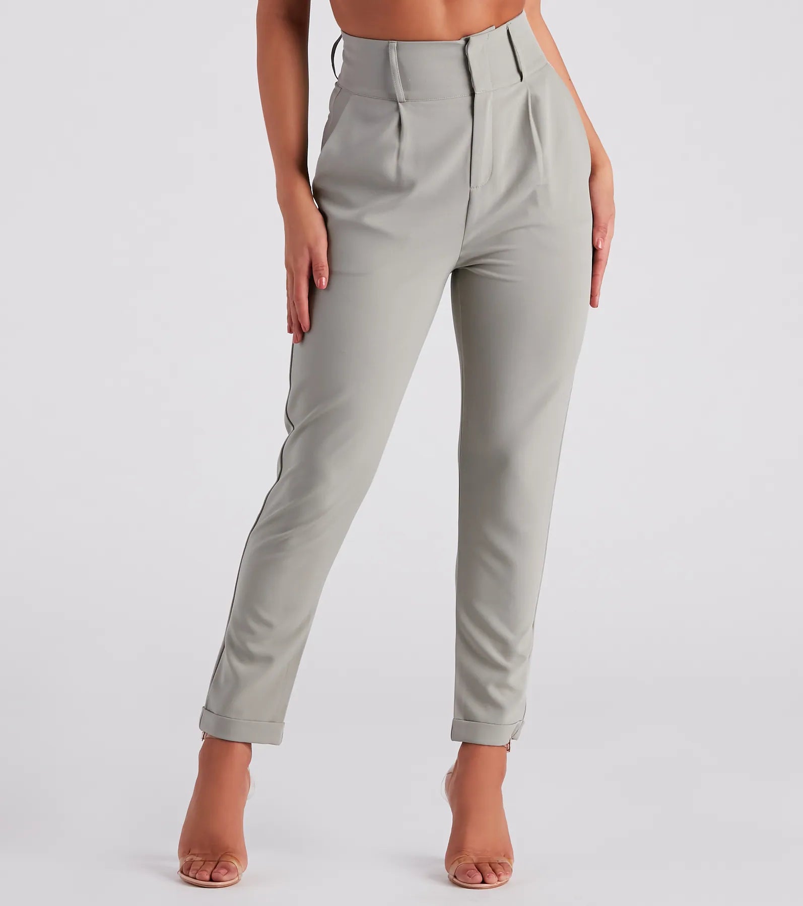 Buy Now Perfectly Pleated Cuffed Trouser Pants