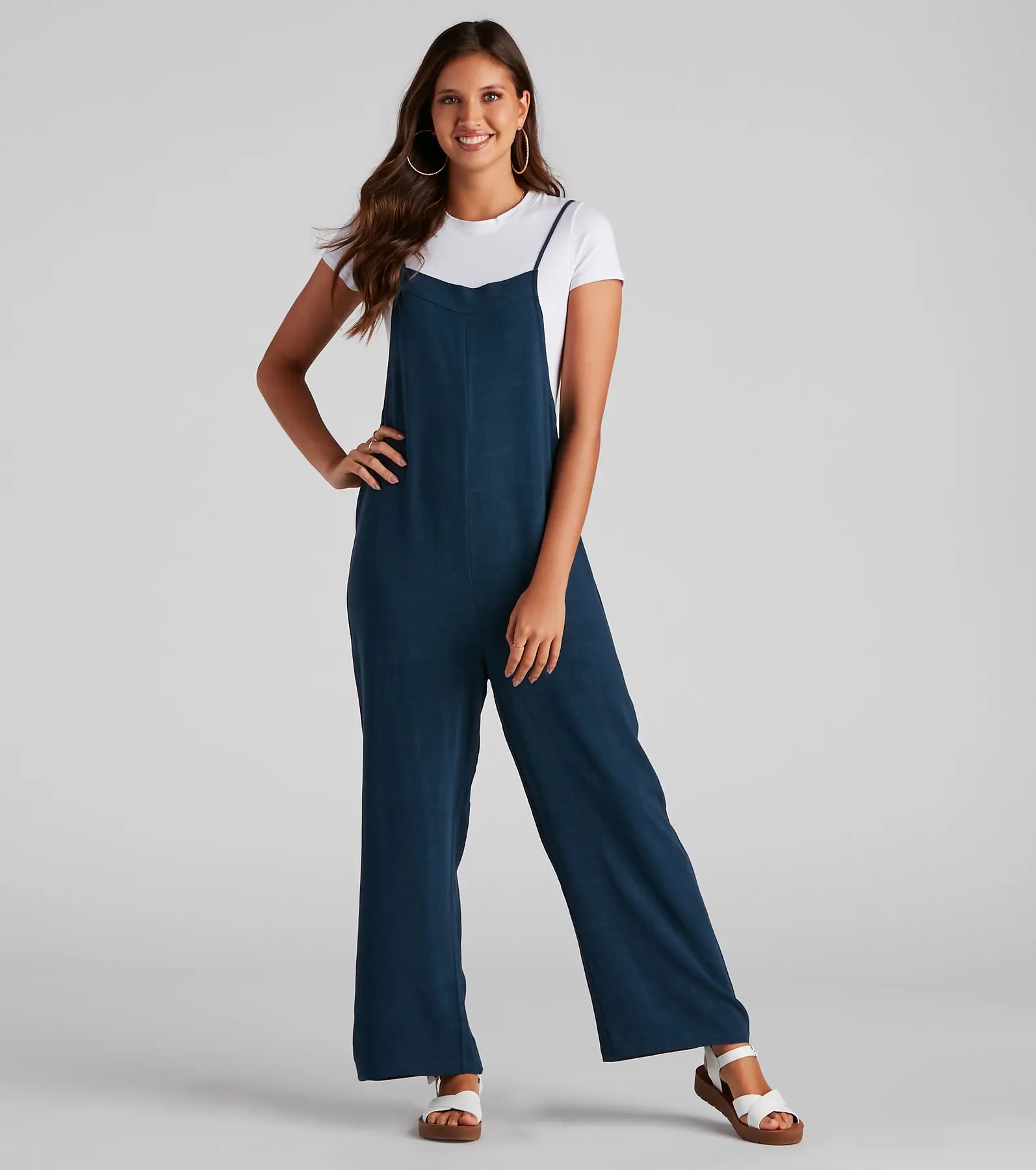 Online Specials Forget The Drama Sleeveless Jumpsuit