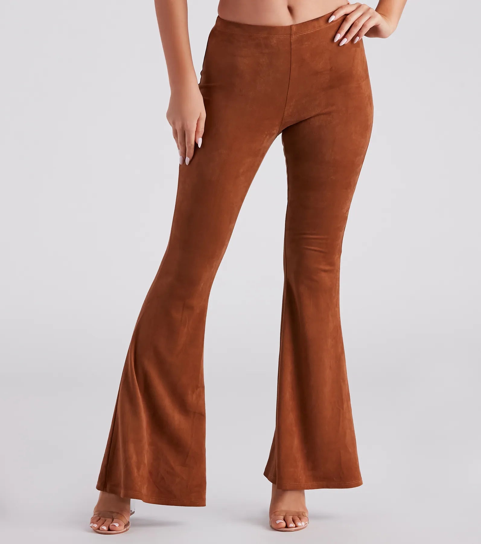 Weekend Deals That Sizzle Stylish Pick Faux Suede Flare Pants