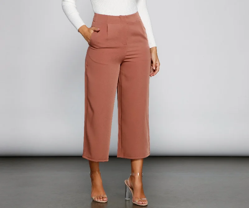 YEAR-End Sale Chic Culotte Wide-Leg Trouser Pants