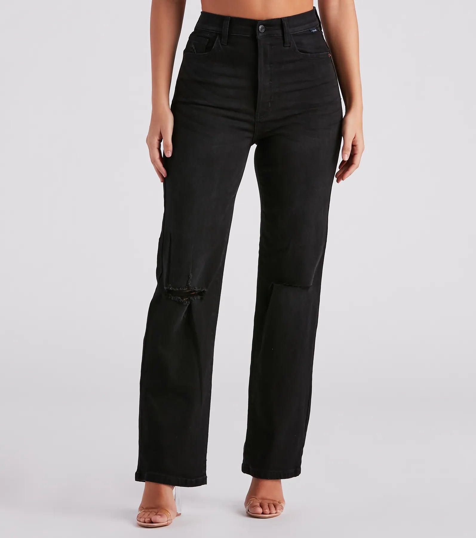 Weekend Specials to Celebrate There She Goes High-Rise Slit Boyfriend Jeans