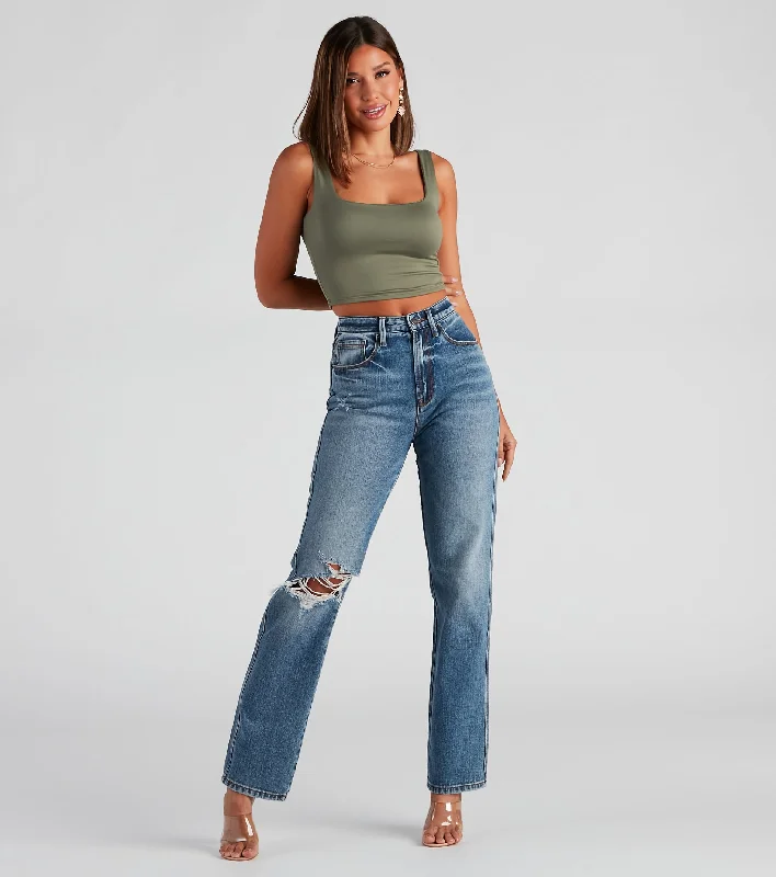 Weekend Savings Spree Jay High-Rise Straight Denim Jeans