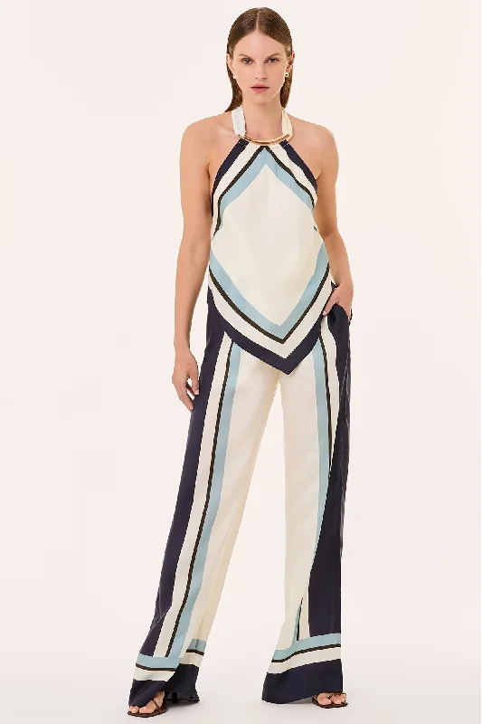 Lowest Price SANDRA PANT - ATHENS SCARF SKY