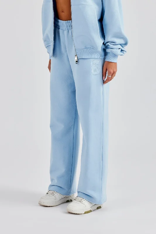 Weekend Offers That Excite Embroidered C Jogger - Baby Blue