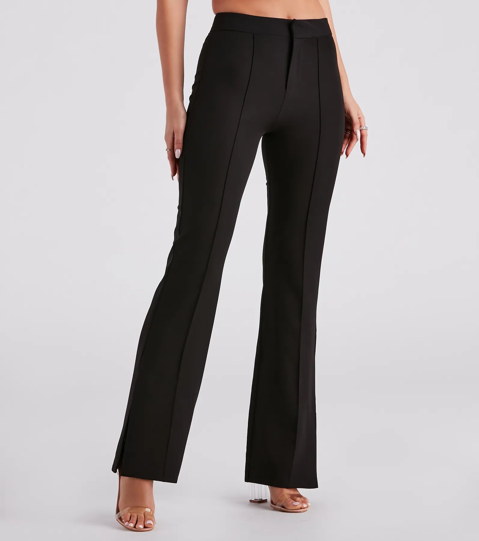 Weekend Offers That Dazzle Fashion Mogul Slit Trouser Pants