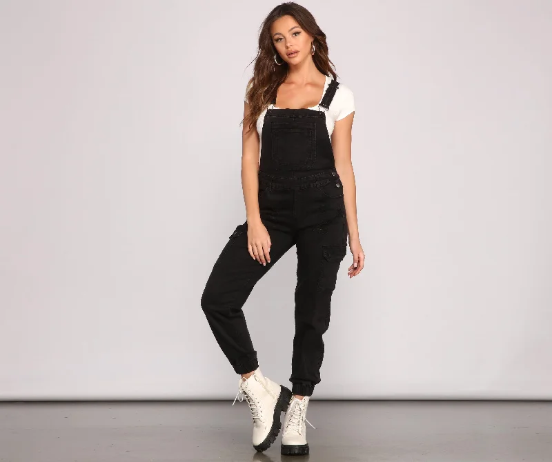 Seasonal Clearance Add Some Edge Destructed Overalls