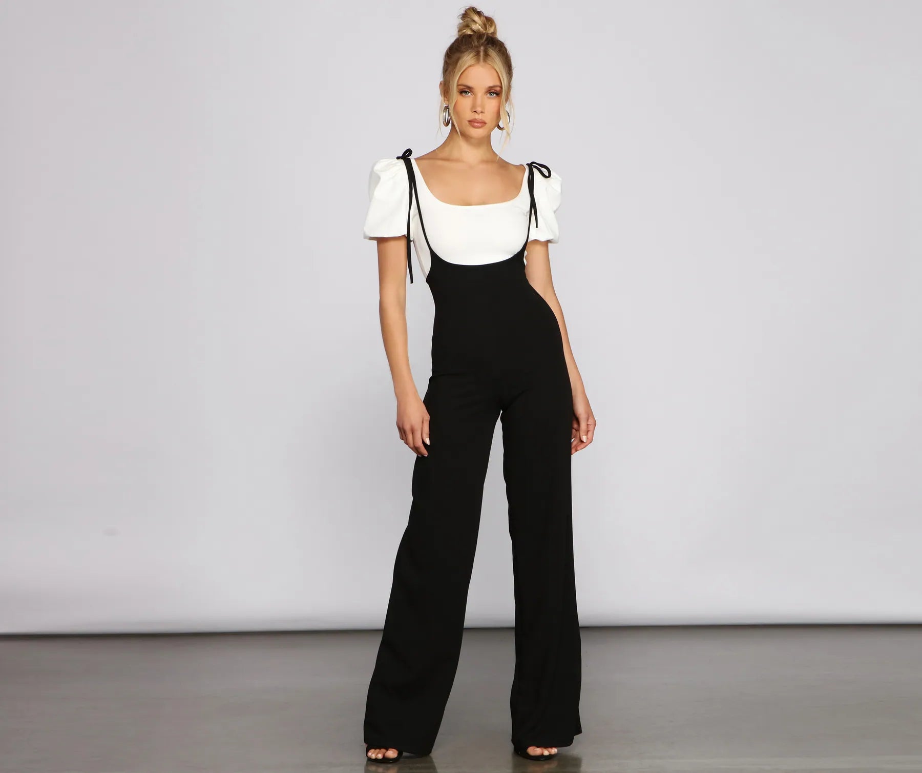 Deep Savings Sassy Style Suspender Wide-Leg Pants