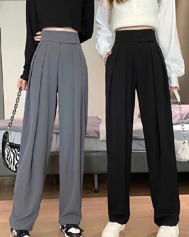 Weekend Deals That Excite Daily Velcro Waist Belt Loose Trousers