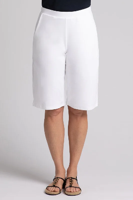 Stock Clearance Nu Straight Leg Short | White