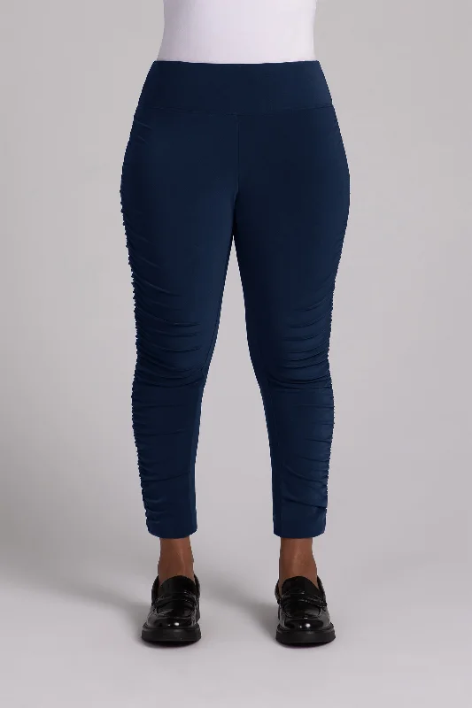 Weekend Steals Await Ruched Skinny Pant | Navy
