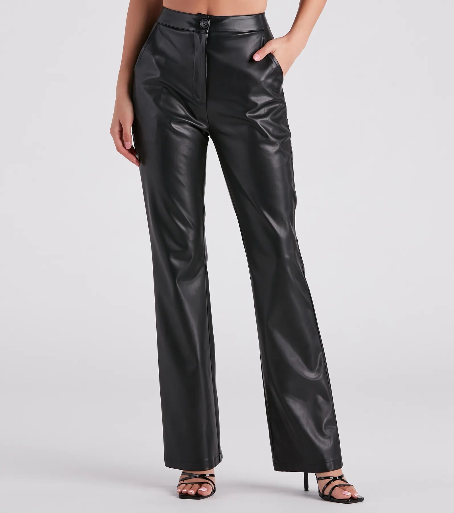Weekend Deals That Thrill Major Slay Faux Leather Wide-Leg Pants