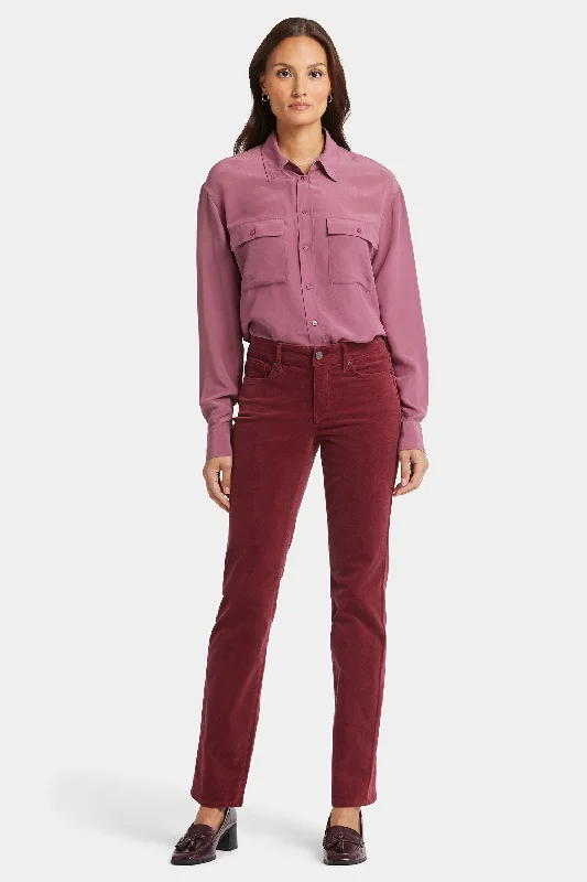 Exclusive Deal Marilyn Straight Pants - Cranberry Pie