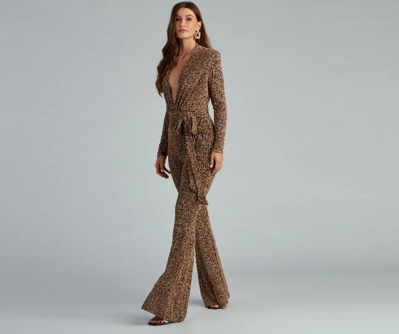 Early Bird Discount Major Metallic Moment Jumpsuit