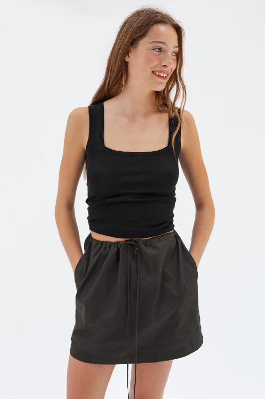 Discount Mania Hera Cotton Mini Skirt