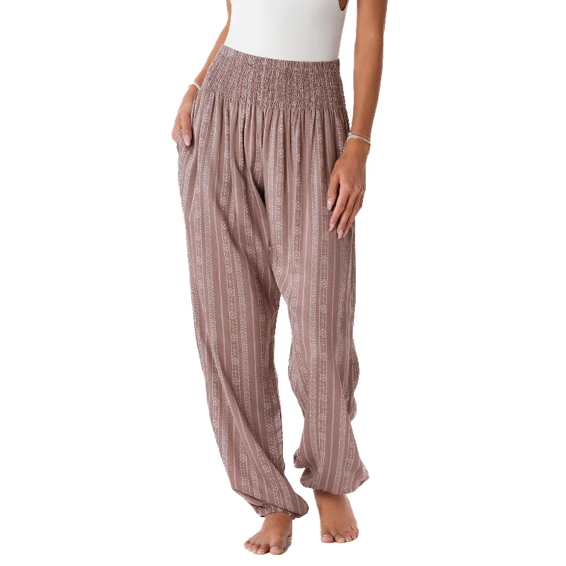 Overstock Sale Yao Tribal Print Harem Pants