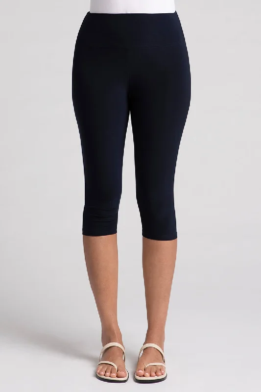 Best Bargains Nu Yoke Legging Capri | Navy