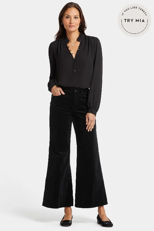 Don't Wait Mia Palazzo Ankle Pants - Black
