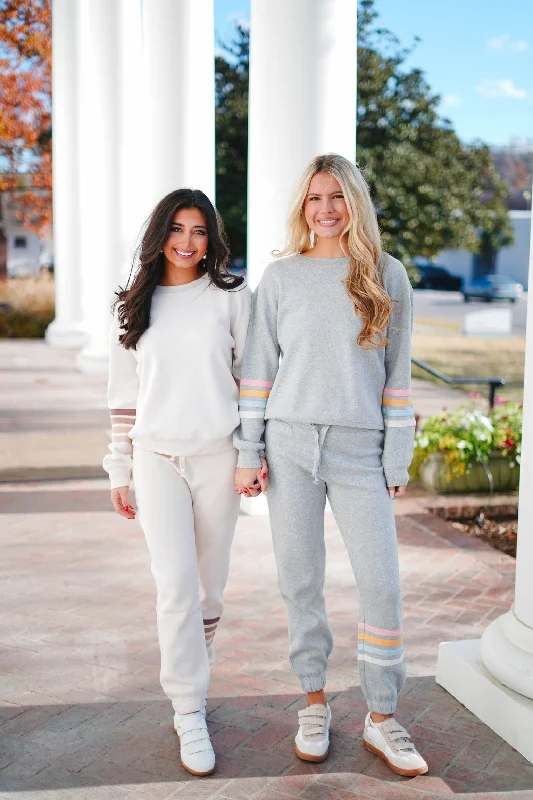 Weekend Savings Fiesta Stripe Fleece Jogger