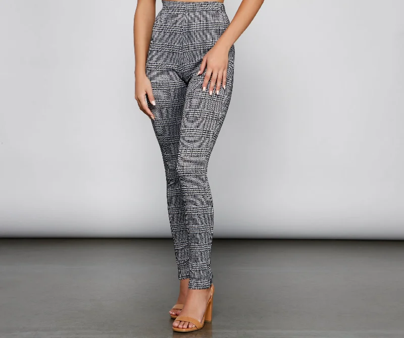 Big Discounts Mad About Plaid Skinny Pants