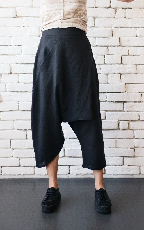 Massive Savings Black Linen Pants