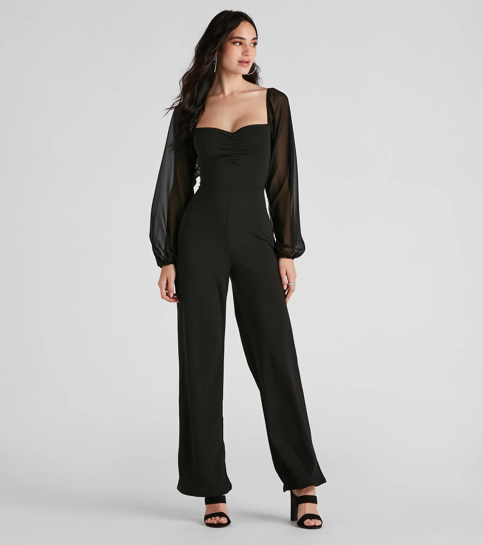 Super Discount Effortless Elegance Long Sleeve Jumpsuit