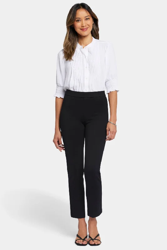 Seasonal Sale Pull-On Slim Ankle Trouser Pants - Black