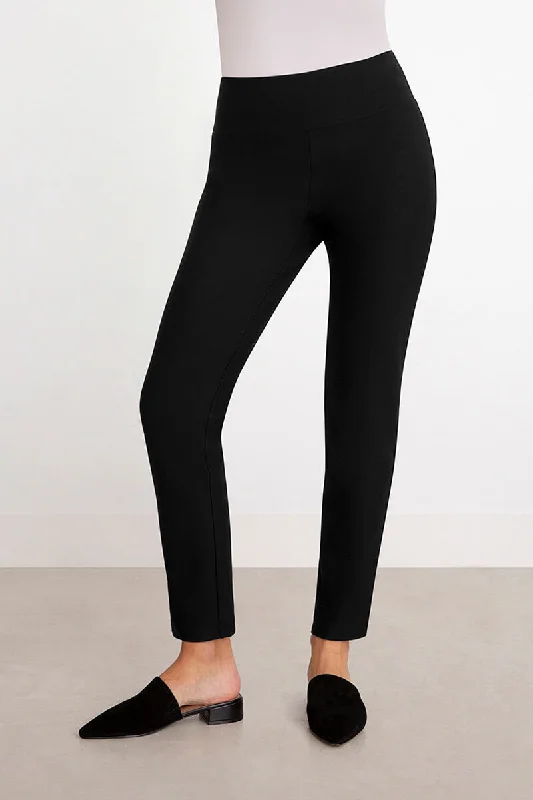 Can't Beat Cinch Ponte Yoke Narrow Pant Midi | Black
