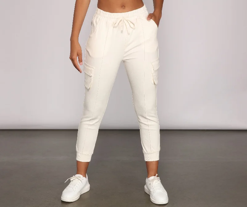 Lowest Price Keeping Knit Lowkey Cargo Joggers