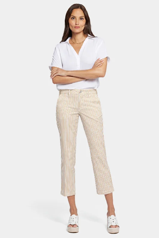 Savings Alert Straight Ankle Pants - Sunbird Stripe