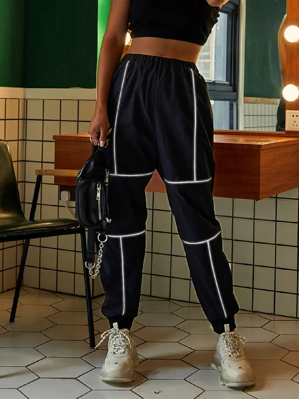 Customer Appreciation Sale Contrast Binding High Waist Long Women Pants