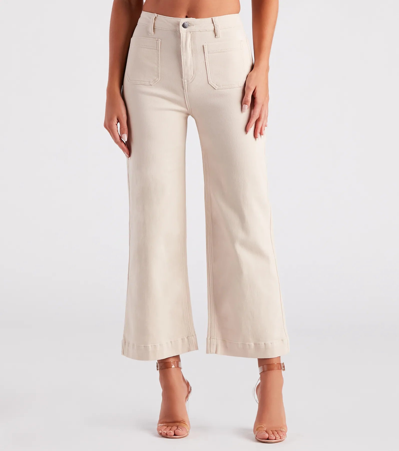 Unbeatable Prices Go-Getter High Rise Wide Leg Denim Jeans