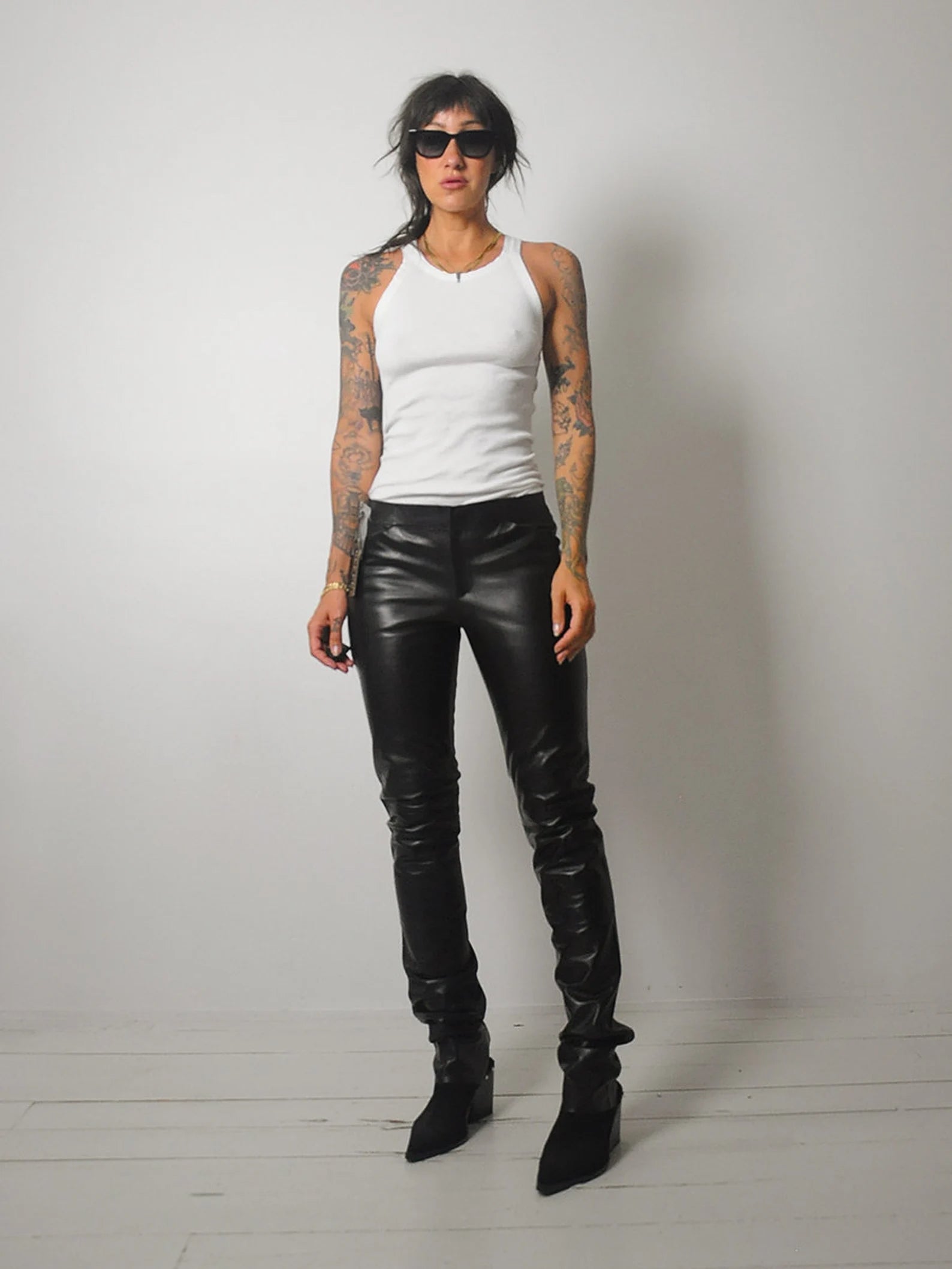 Hurry In 1990's Gucci Leather Pants w/ Tags