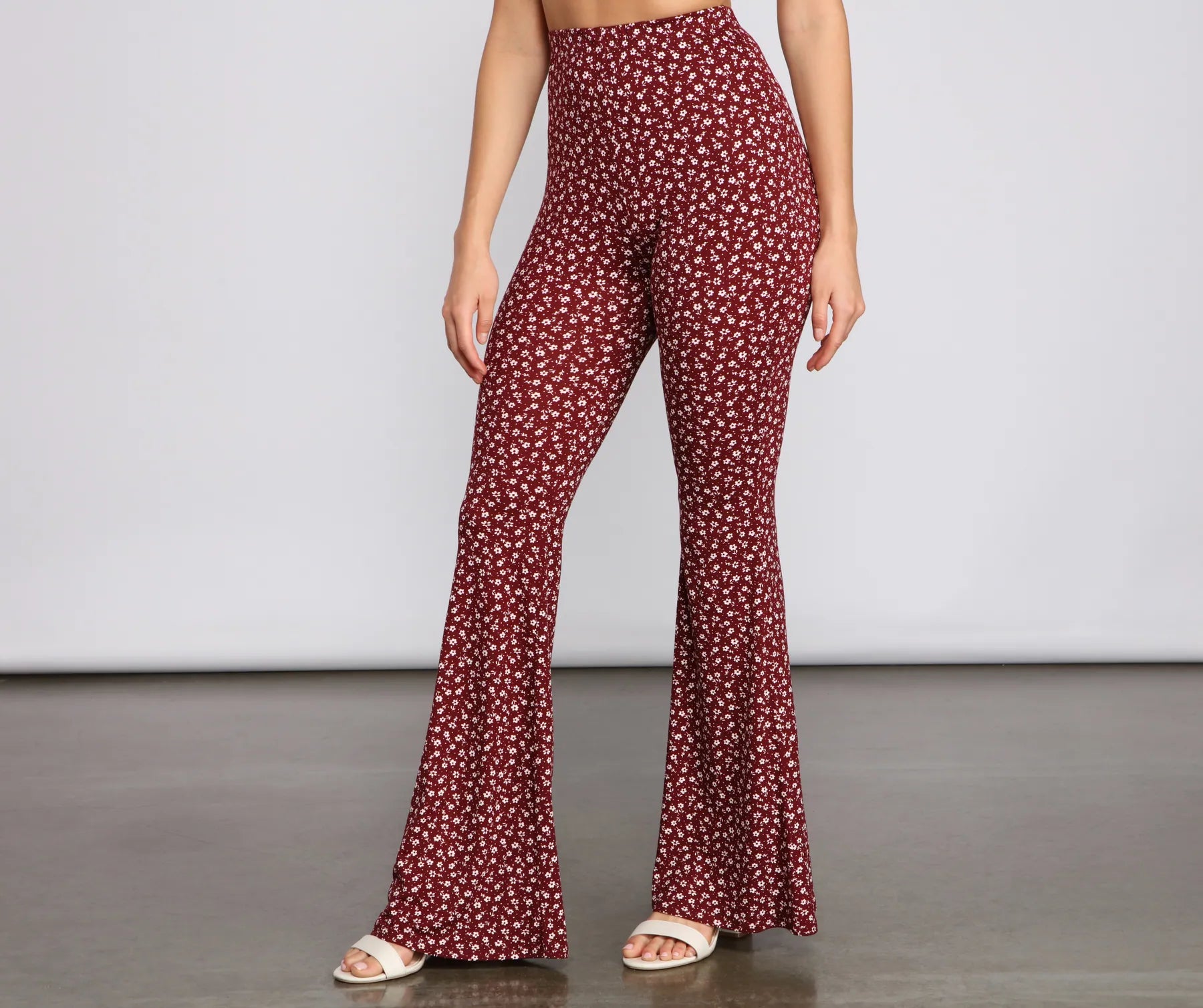 Instant Discount All That Flair Flared Floral Pants