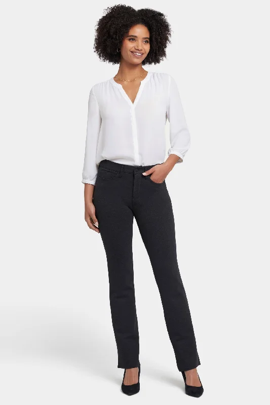 Exclusive Savings Marilyn Straight Pants - Charcoal Heathered