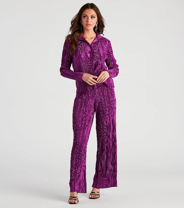 Mega Sale Dinner Date Satin Wide Leg Pants