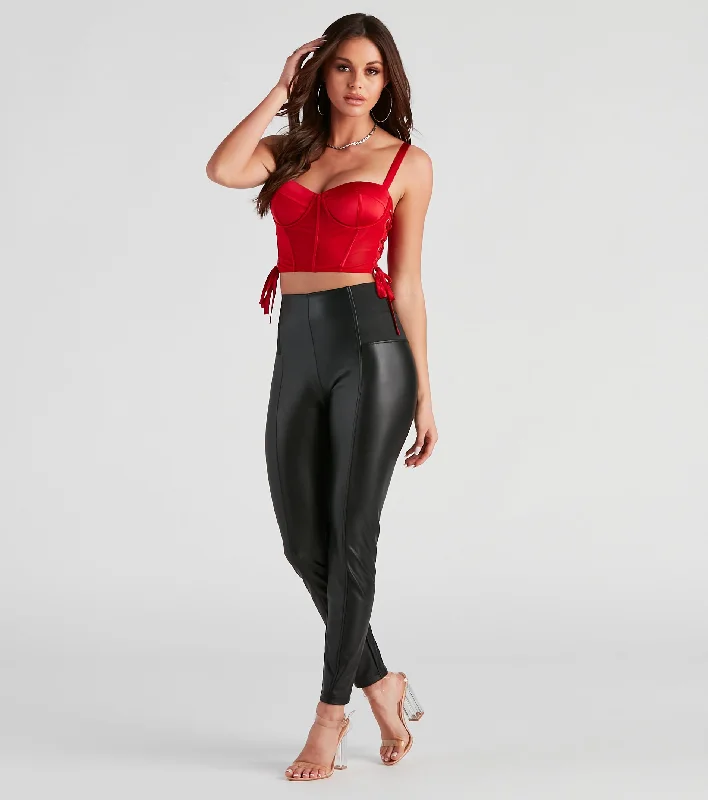 Deep Discounts Trendsetter Faux Leather Leggings