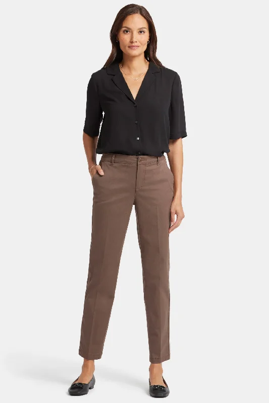Best Choice Sadie Slim Pants - Dark Wood