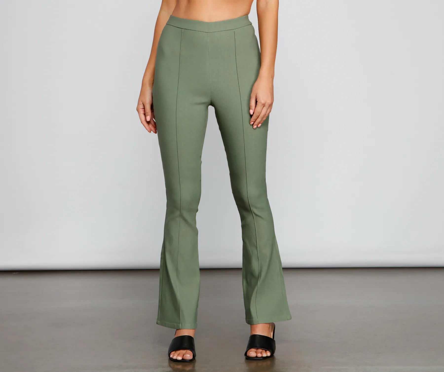 Today's Deal Chic Vibes High Waist Bootcut Pants