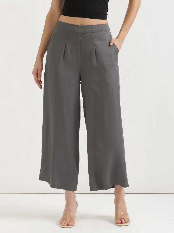 Early Bird Grey Palazzo Pant