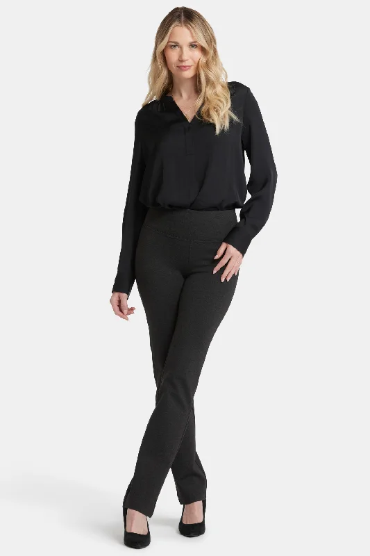 Price Drop Alert Pull-On Straight Pants - Charcoal Heathered
