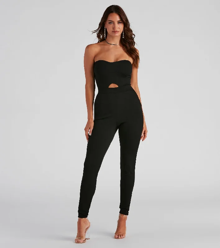 Special Savings Chic Sophistication Sleeveless Tapered Jumpsuit