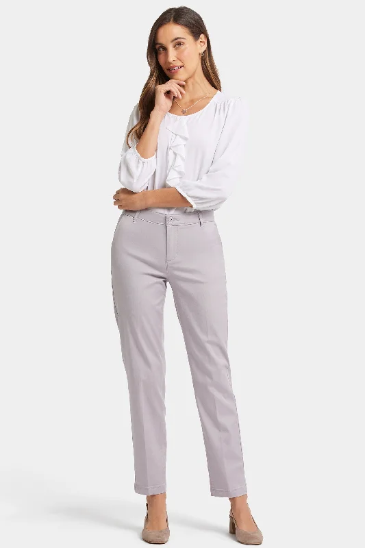 Super Sale Sadie Slim Pant - Pearl Grey