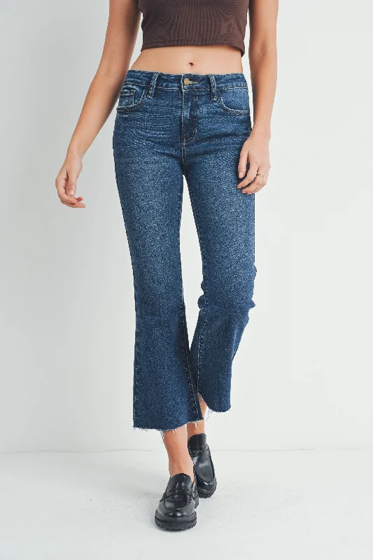 Crazy Savings Just Black denim Cropped Flare