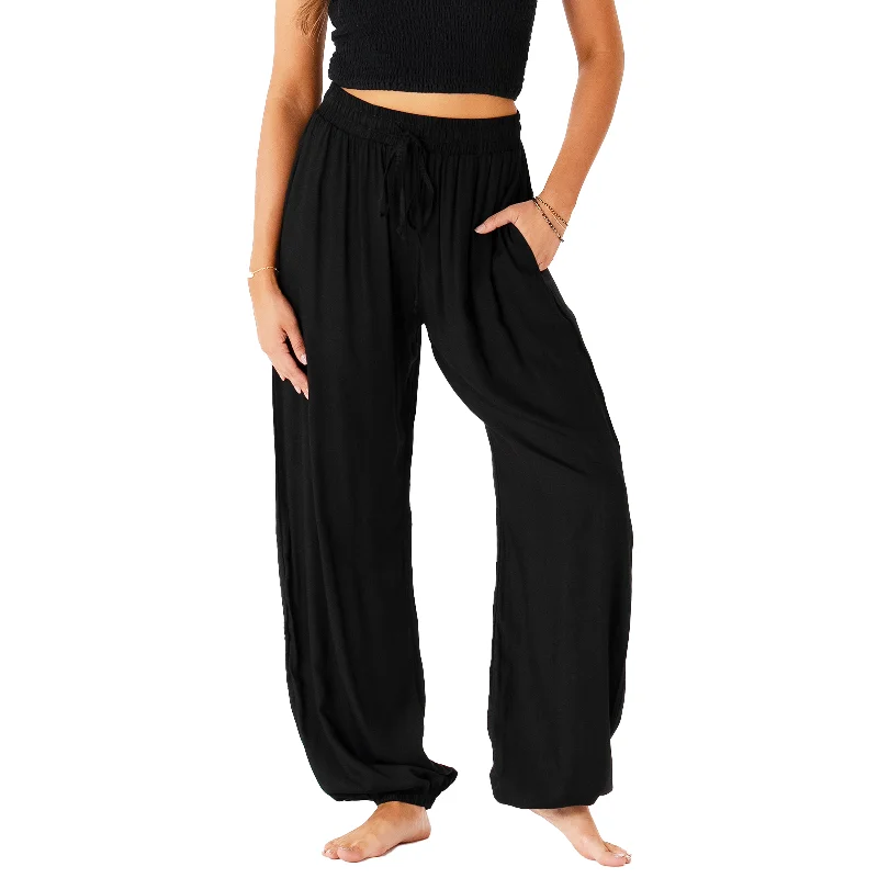 Weekend Discounts to Savor Black Jogger Harem Pants