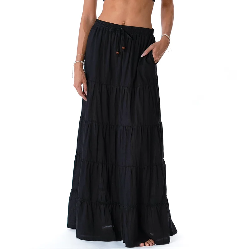 Bargain Blast Black Shipwrecked Maxi Skirt