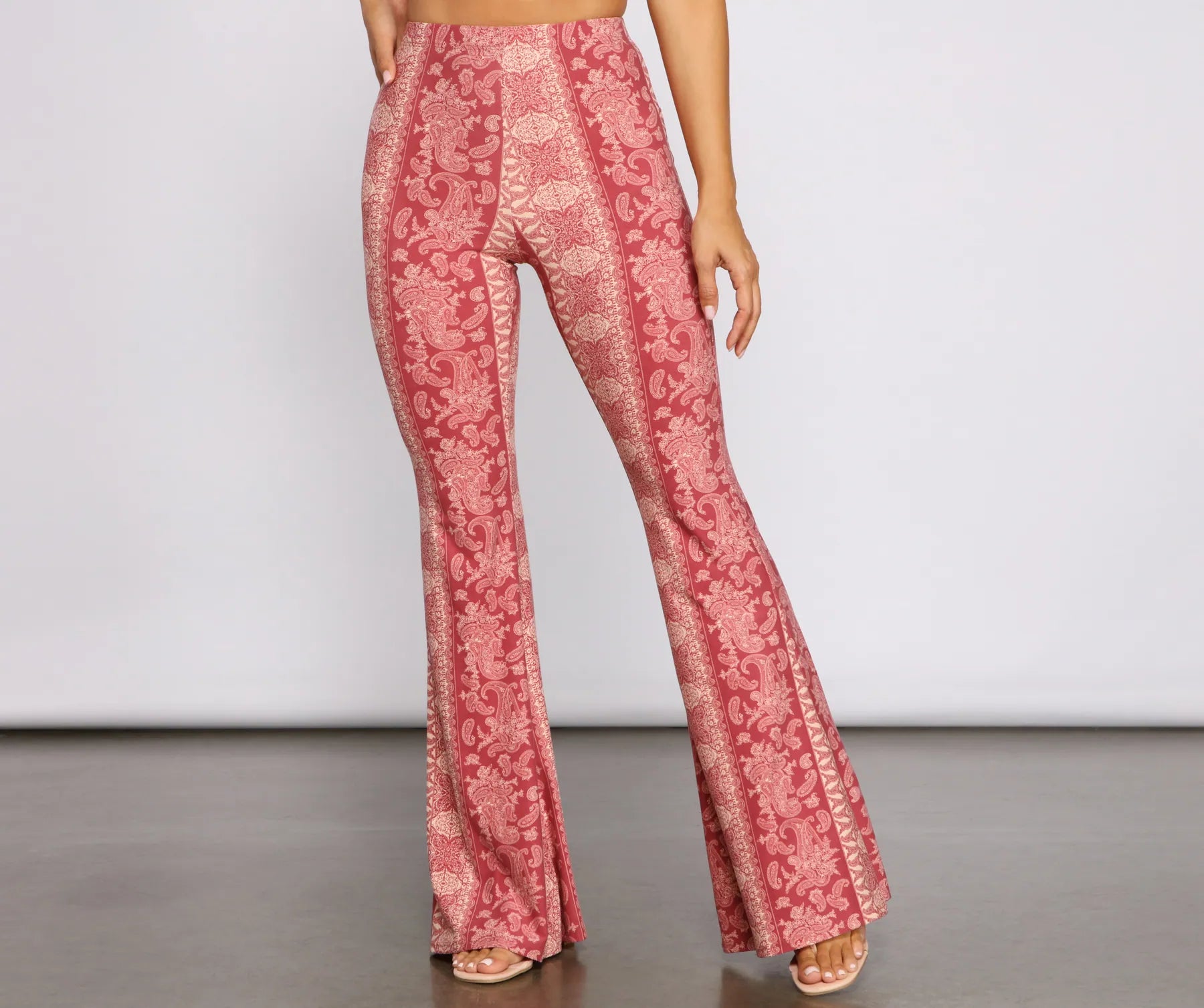 Weekend Specials to Love Bohemian Mood Paisley Flared Pants